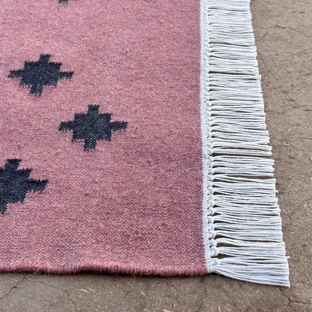 Handmade Multicolor Wool Dhurrie Vintage For Home